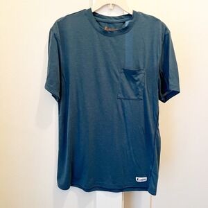 Cotopaxi Men's Short Sleeve T-Shirt Front Pocket Recycled Polyester Tencel‎